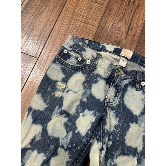 Arden B. Women’s Low Rise Acid Wash Bleach Jeans Y2K 2000s Size 28x31 - Picture 2 of 8